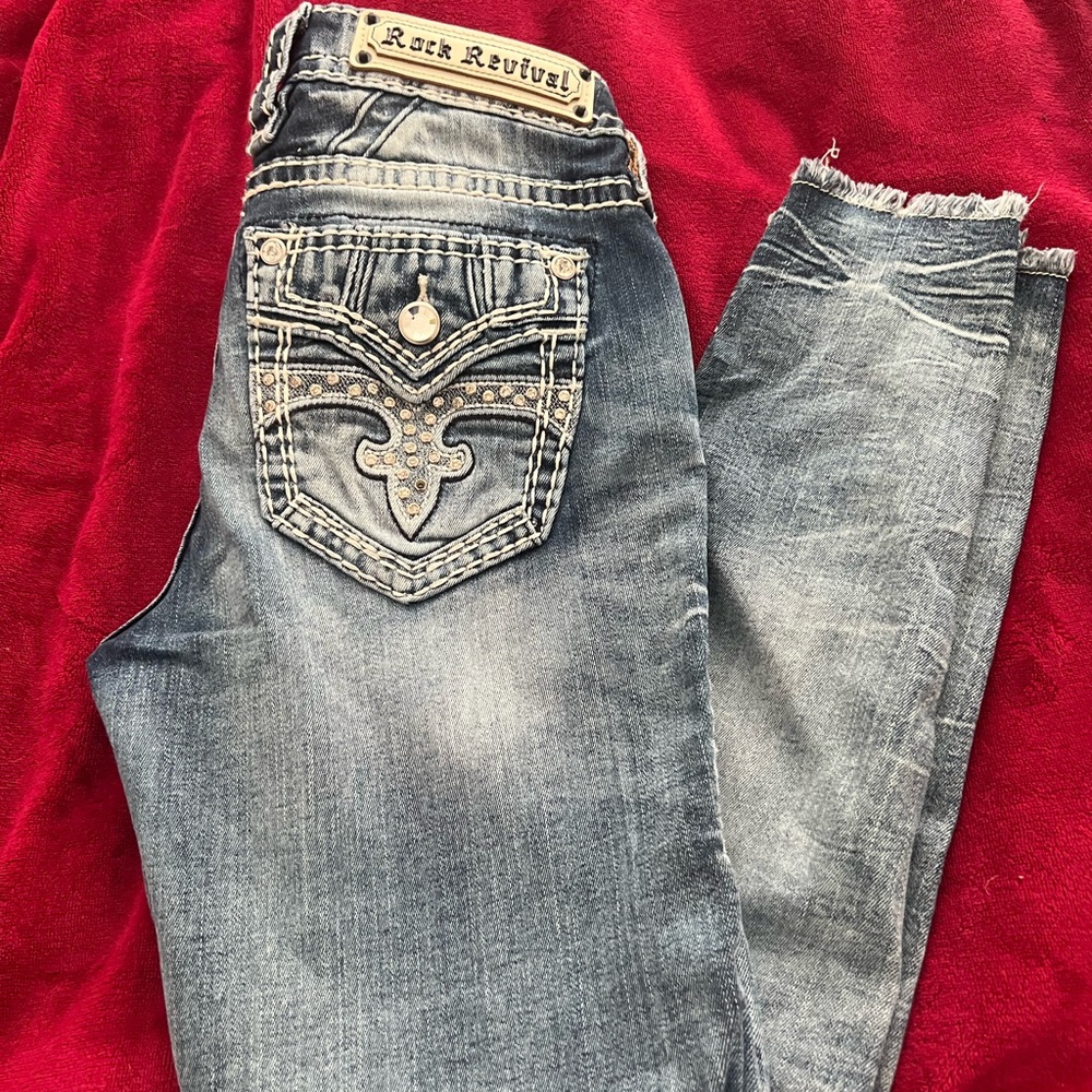 Rock revival ankle skinny